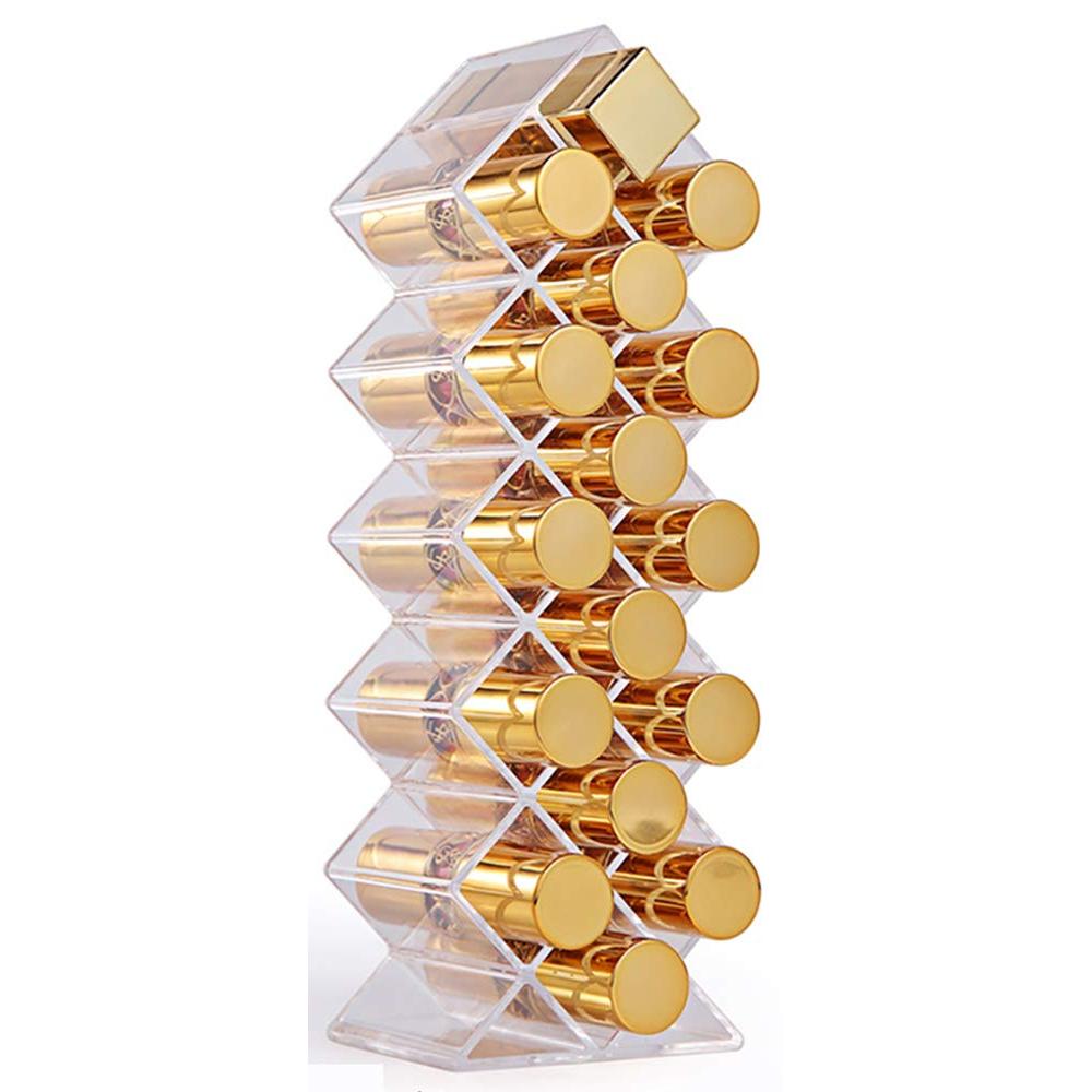 16 Grid Acrylic Lipstick Holder Stand Organizer by HitMyNeed