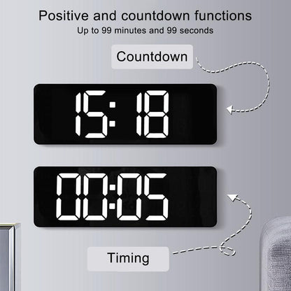 16-Inch LED Digital Wall Clock with Remote & Dual Alarms by HitMyNeed