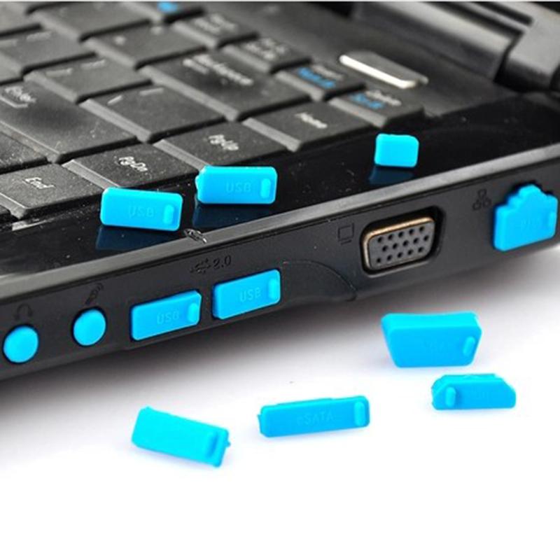 16‑Piece Laptop Port Dust Plugs & Waterproof Covers 16pcs-purple by HitMyNeed