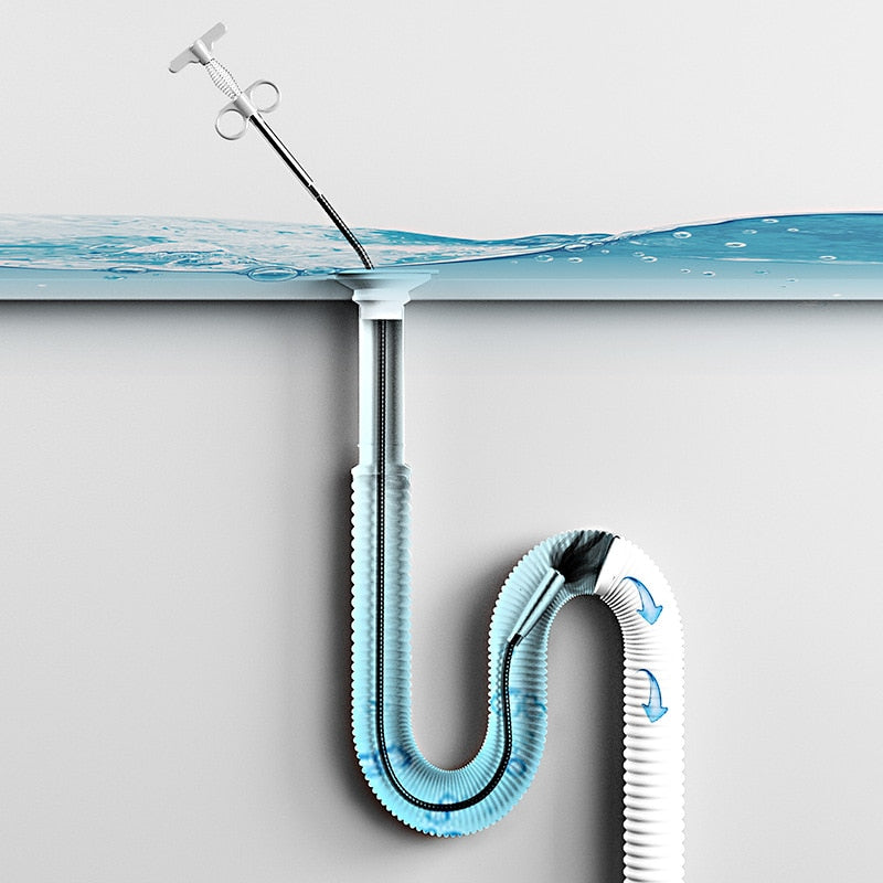 160cm Drain Snake Pipe Unblocker Cleaning Tool by HitMyNeed