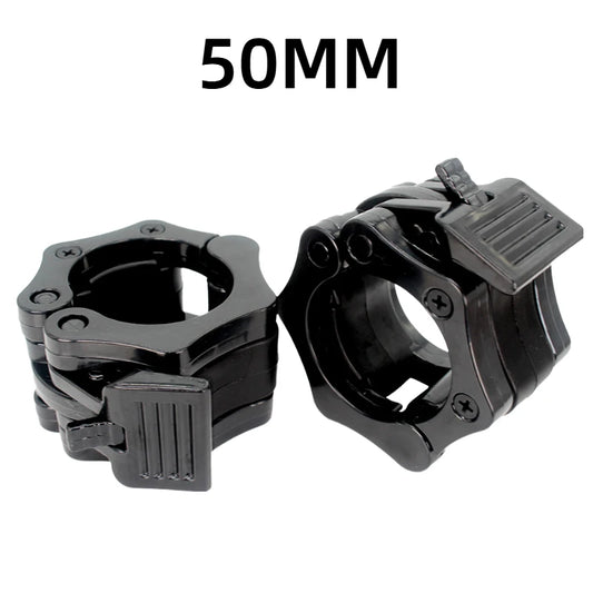 1 Pair 50mm Barbell Spinlock Collars with Quick Lock