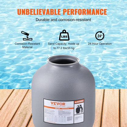 16/19/22 Inch Pool Sand Filter with 7-Way Valve by HitMyNeed