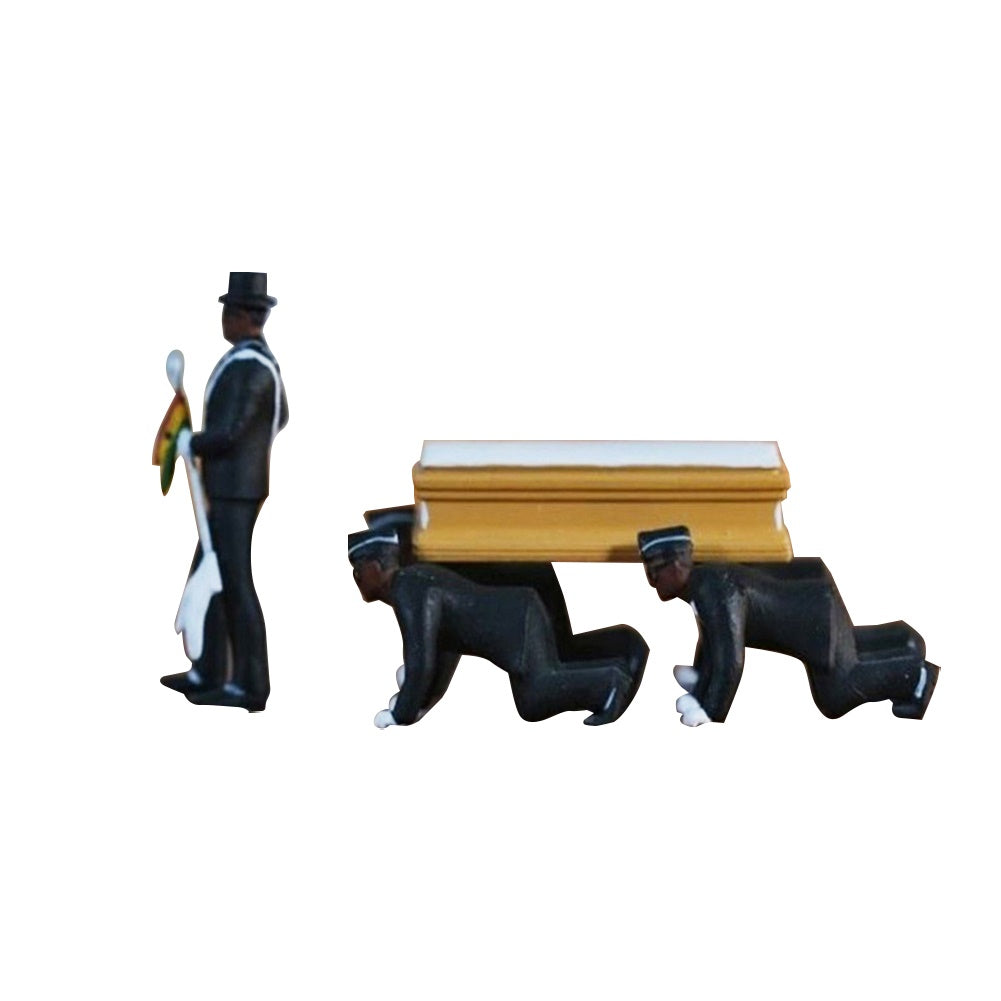 1:64 Ghana Coffin Dancing Pallbearer Team Model kneeling by HitMyNeed