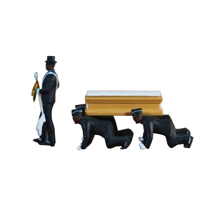 1:64 Ghana Coffin Dancing Pallbearer Team Model kneeling by HitMyNeed