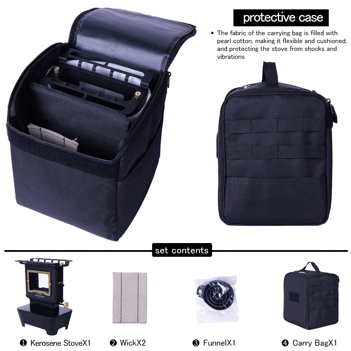 Multi‑Purpose Camping Kerosene Lamp Stove Lantern