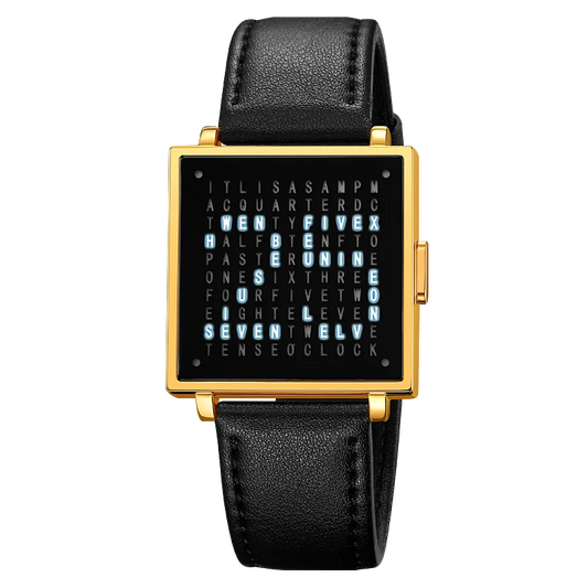 Men's LED Digital Watch with Date & Leather Strap