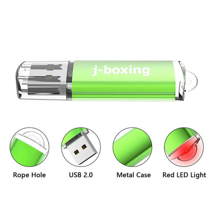 16GB USB Flash Drive with Metal Casing and LED Indicator by HitMyNeed