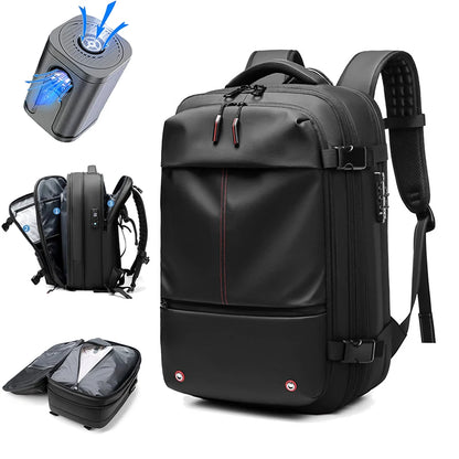 17" Laptop Vacuum Compression Business Travel Backpack by HitMyNeed