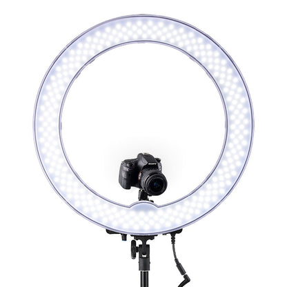 18" Dimmable LED Ring Light with Stand and Phone Mount by HitMyNeed