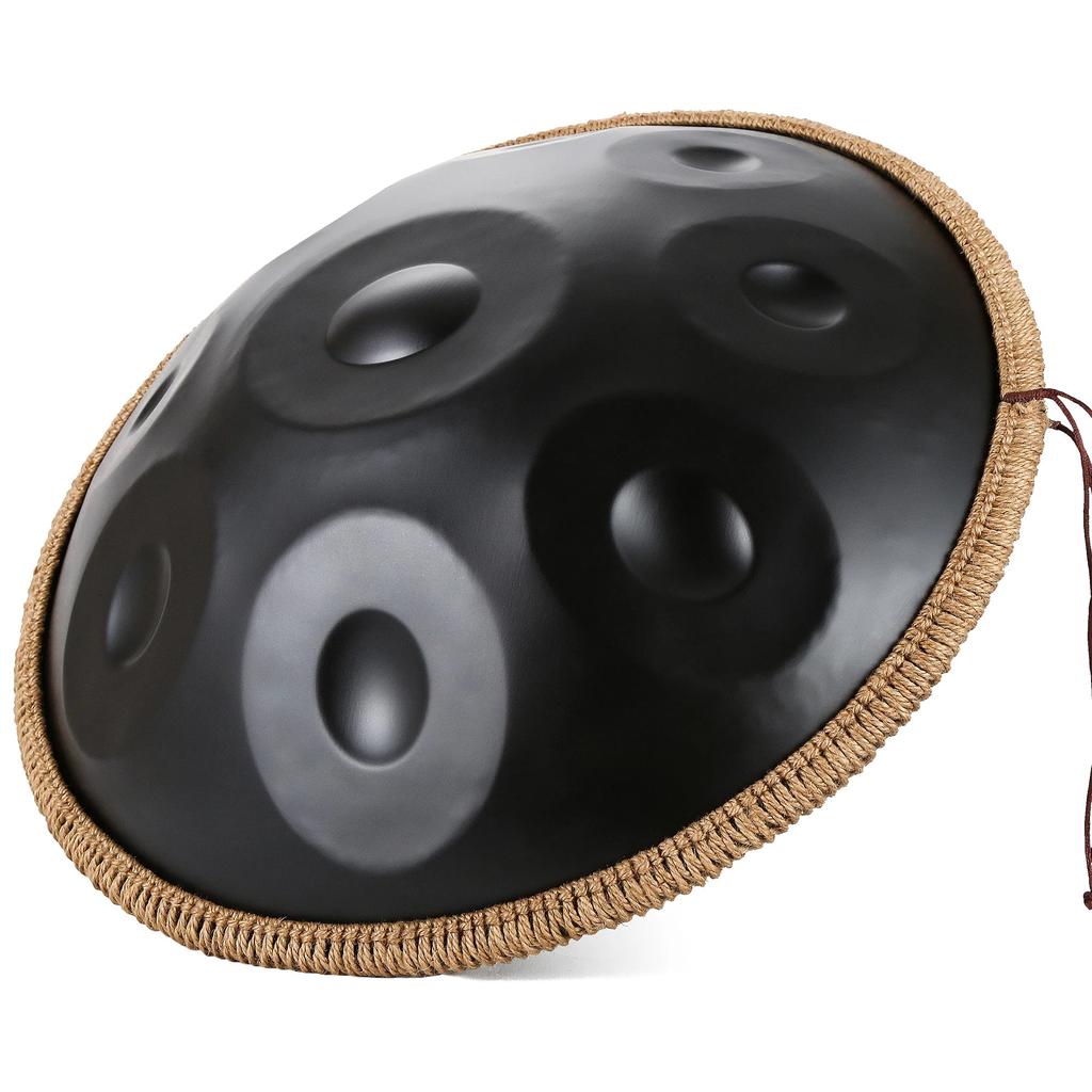 18" Handpan Steel Tongue Drum, 9 Notes G Minor 440Hz by HitMyNeed