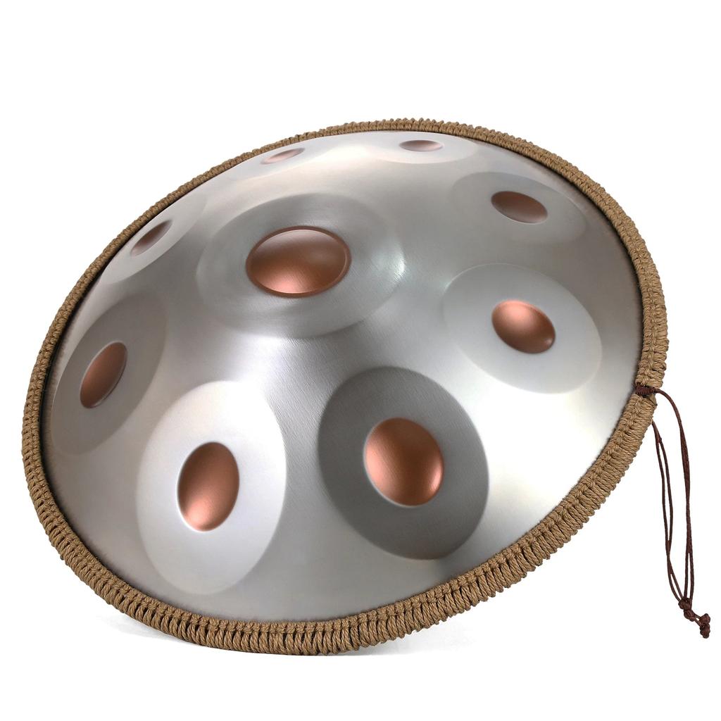 18" Handpan Steel Tongue Drum, 9 Notes G Minor 440Hz by HitMyNeed