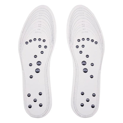 18 Magnet Unisex Acupressure Massage Insoles white by HitMyNeed