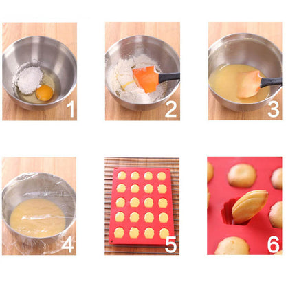 18 Slot Food Grade Silicone Madeleine Mold Tray by HitMyNeed