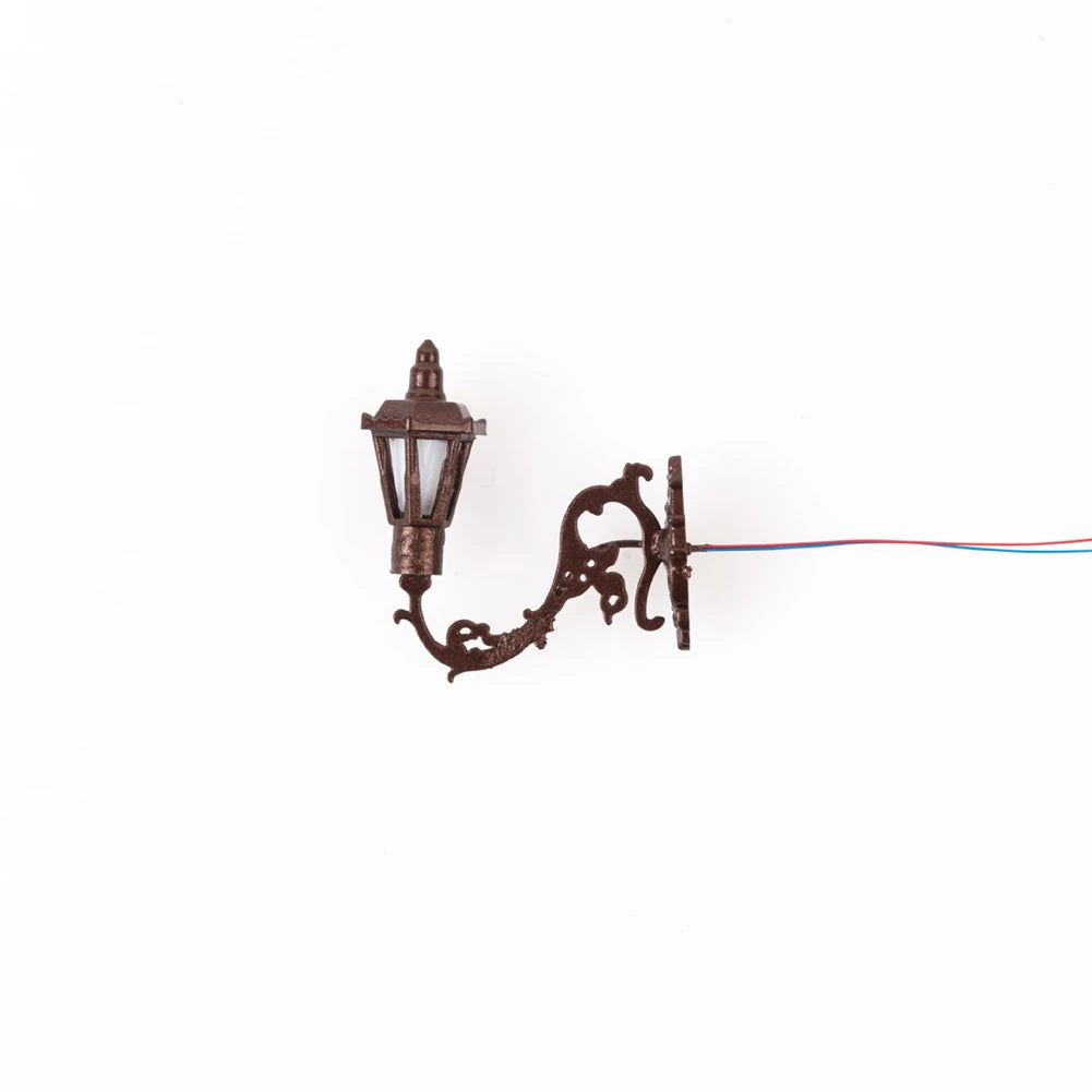 1:87 Retro Gooseneck Wall Light for Miniature Scenes by HitMyNeed