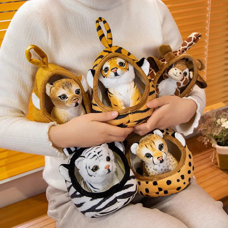 18cm Safari Animal Plush Toy Pillow for Kids by HitMyNeed