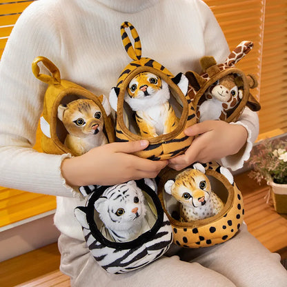 18cm Safari Animal Plush Toy Pillow for Kids by HitMyNeed