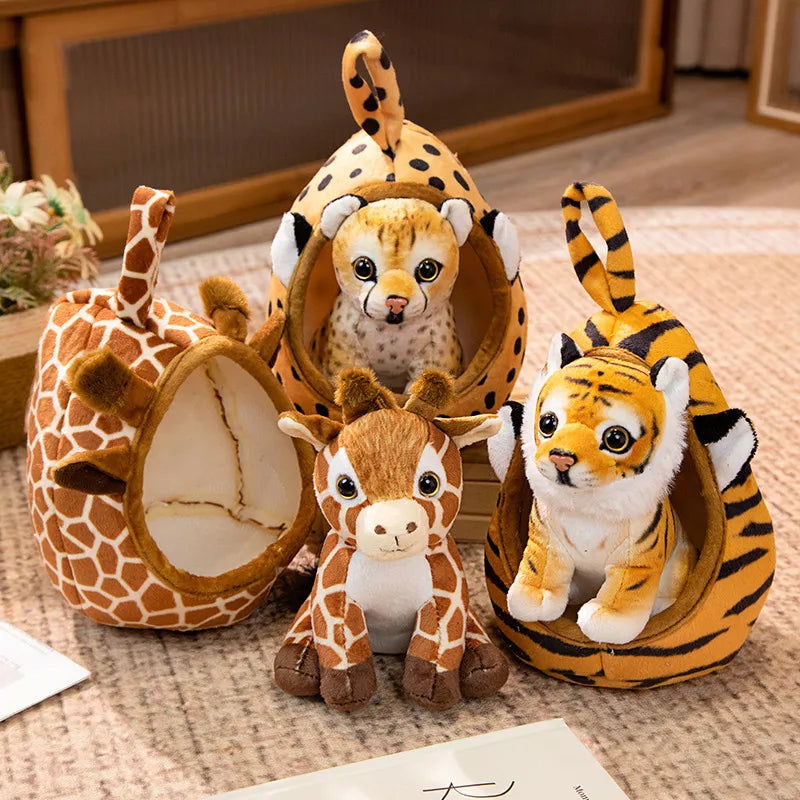 18cm Safari Animal Plush Toy Pillow for Kids by HitMyNeed
