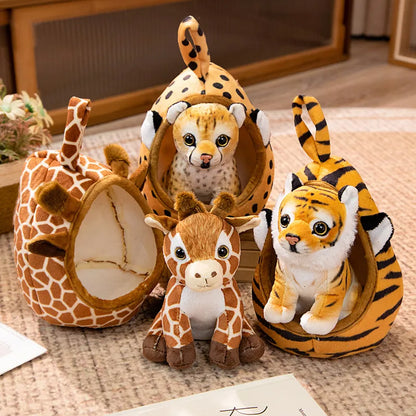 18cm Safari Animal Plush Toy Pillow for Kids by HitMyNeed