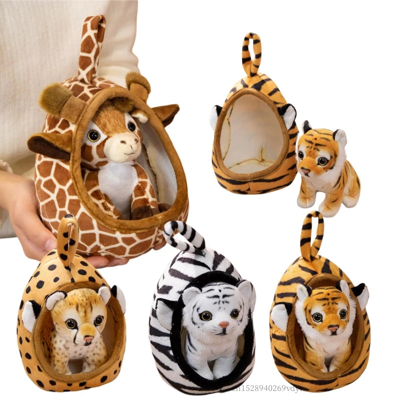 18cm Safari Animal Plush Toy Pillow for Kids by HitMyNeed