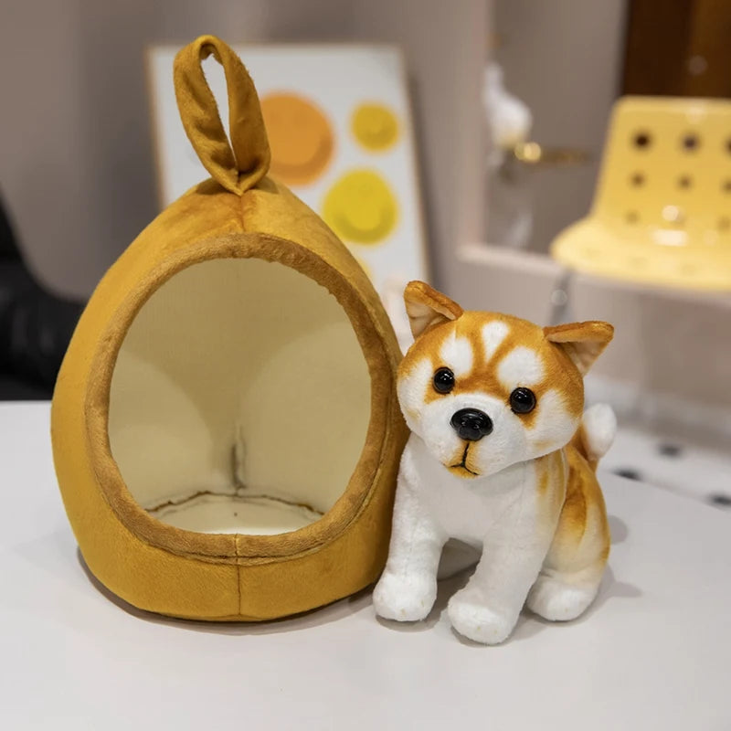 18cm Safari Animal Plush Toy Pillow for Kids yellow-dog-yxj by HitMyNeed