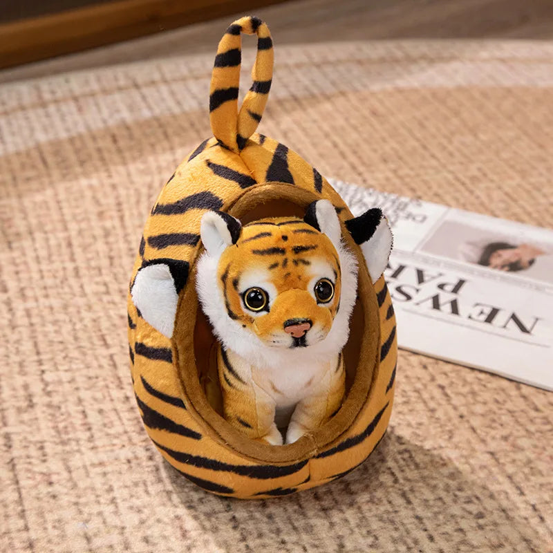 18cm Safari Animal Plush Toy Pillow for Kids yellow-tiger-yxj by HitMyNeed
