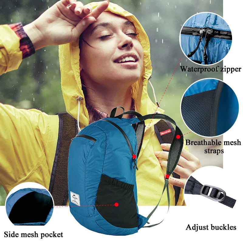 18L Ultralight Foldable Waterproof Hiking Backpack by HitMyNeed