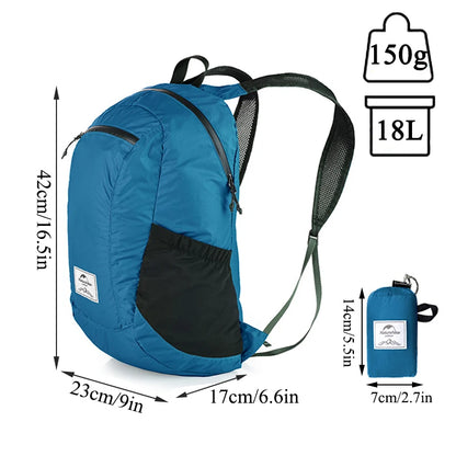 18L Ultralight Foldable Waterproof Hiking Backpack by HitMyNeed