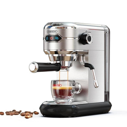 19-Bar Slim Stainless Steel Espresso & Cappuccino Maker by HitMyNeed