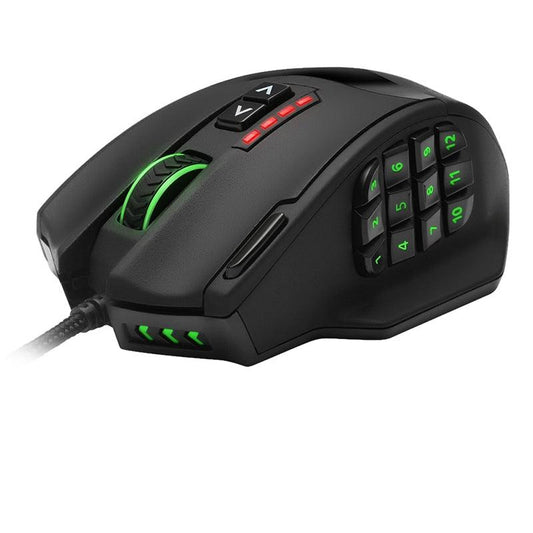 19-Button USB Gaming Mouse with Programmable Controls by HitMyNeed
