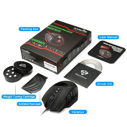 19-Button USB Gaming Mouse with Programmable Controls by HitMyNeed