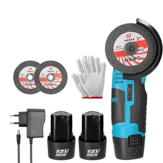 19500RPM Cordless Brushless Angle Grinder 2 Batteries by HitMyNeed