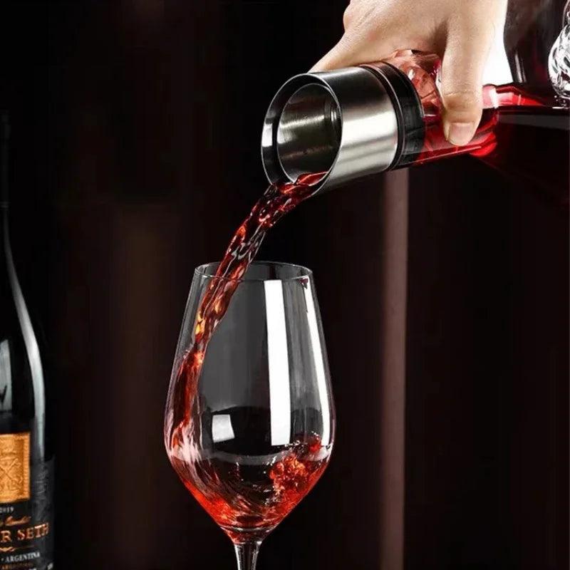 1.5L Lead-Free Crystal Wine Decanter Iceberg Design by HitMyNeed