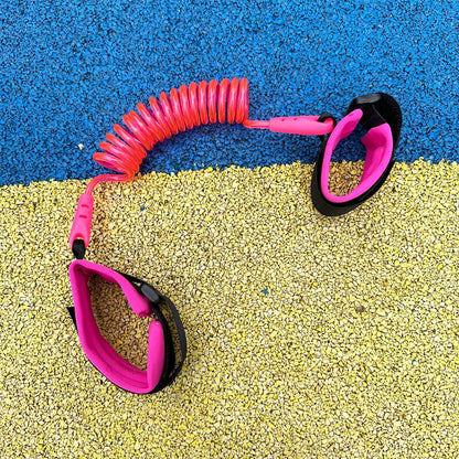 1.5m Child Safety Anti-Lost Wrist Link - Pink & Green by HitMyNeed