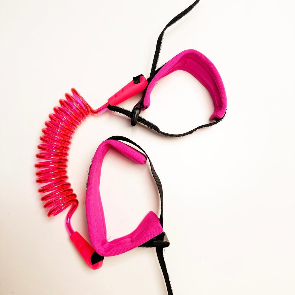 1.5m Child Safety Anti-Lost Wrist Link - Pink & Green by HitMyNeed