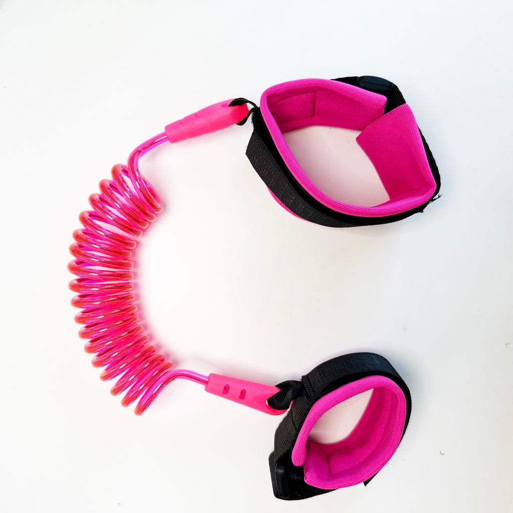 1.5m Child Safety Anti-Lost Wrist Link - Pink & Green pink by HitMyNeed