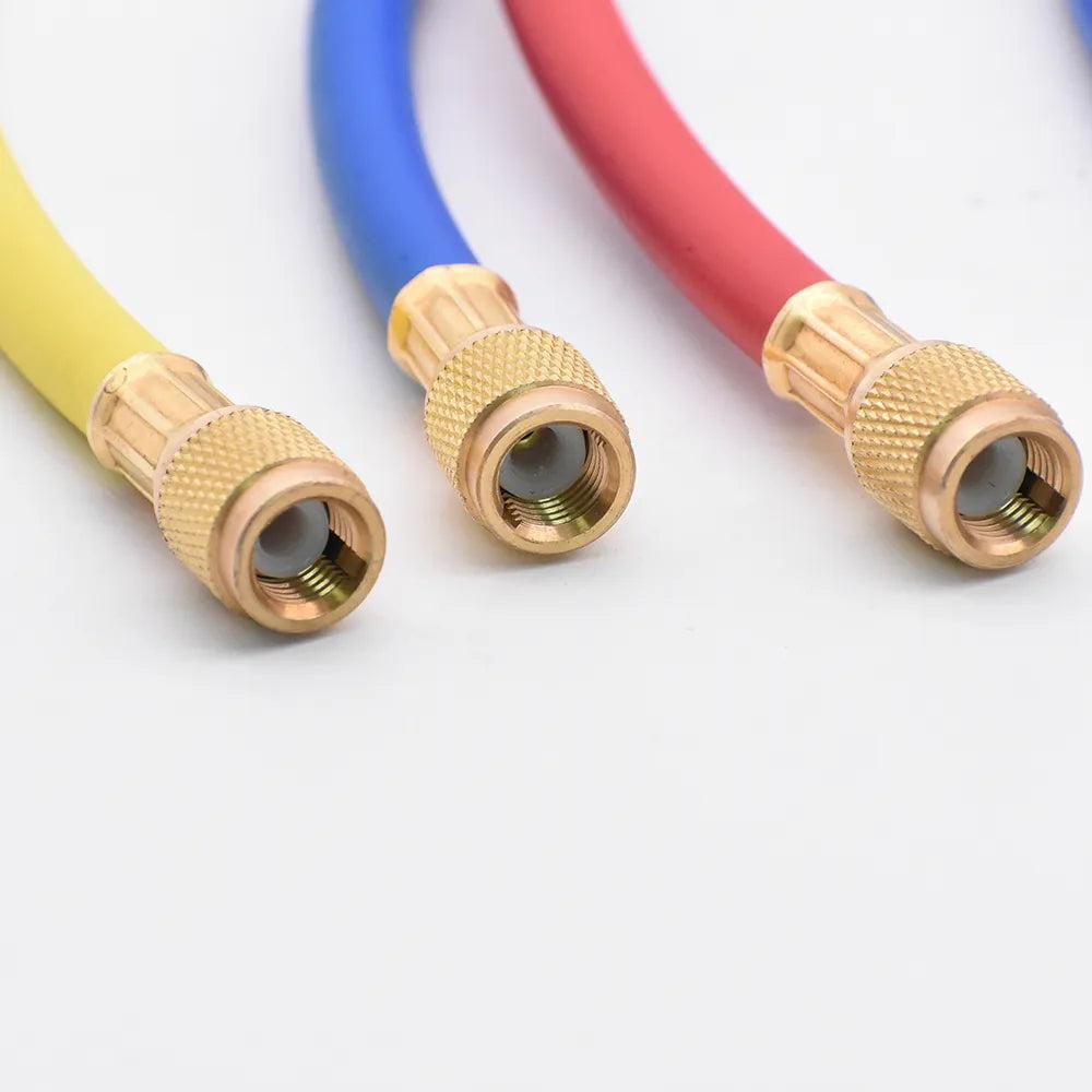 1.5m Refrigeration Charging Hose Set for HVAC Manifolds by HitMyNeed