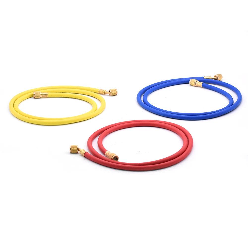 1.5m Refrigeration Charging Hose Set for HVAC Manifolds by HitMyNeed