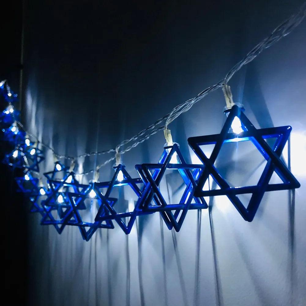 1.65m Star of David LED String Lights, 10 LEDs a by HitMyNeed