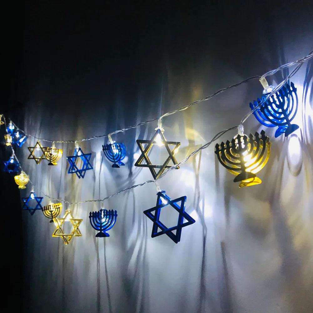 1.65m Star of David LED String Lights, 10 LEDs e by HitMyNeed