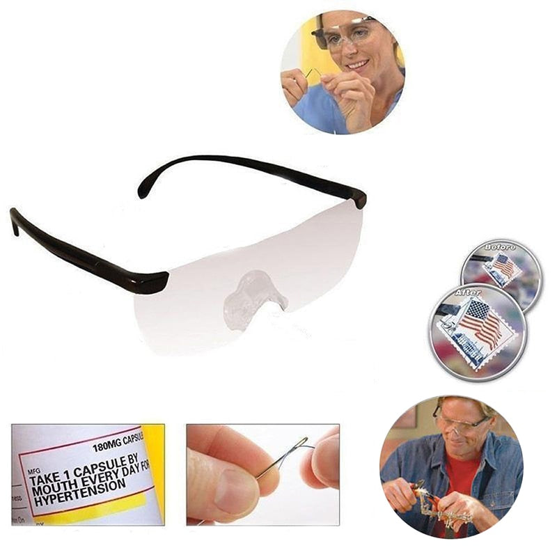 1.6x Clip-On Reading Magnifying Glasses by HitMyNeed