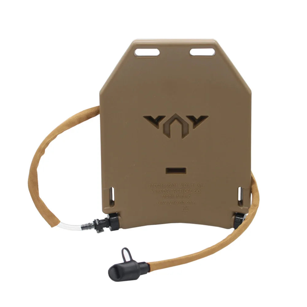 1.75L Plate Cut Hydration Water Panel for MOLLE Vests de-tank-tan-tube by HitMyNeed