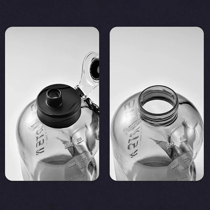 1.7L & 2.7L Large Sports Water Bottle for Gym & Outdoor by HitMyNeed