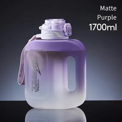 1.7L Double Drink Sports Bottle for Hot & Cold Drinks matte-purple-1700ml by HitMyNeed