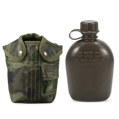 1L Army Water Bottle with Camouflage Cover by HitMyNeed