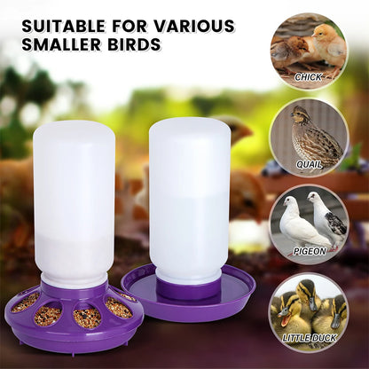 1L Automatic Chicken & Quail Bucket Drinker by HitMyNeed
