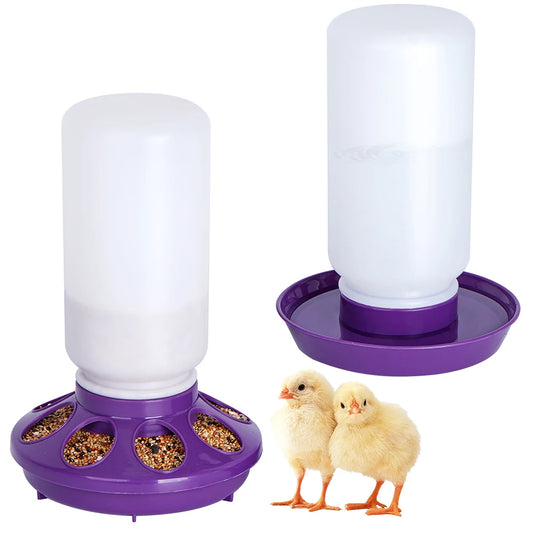 1L Automatic Chicken & Quail Bucket Drinker food by HitMyNeed