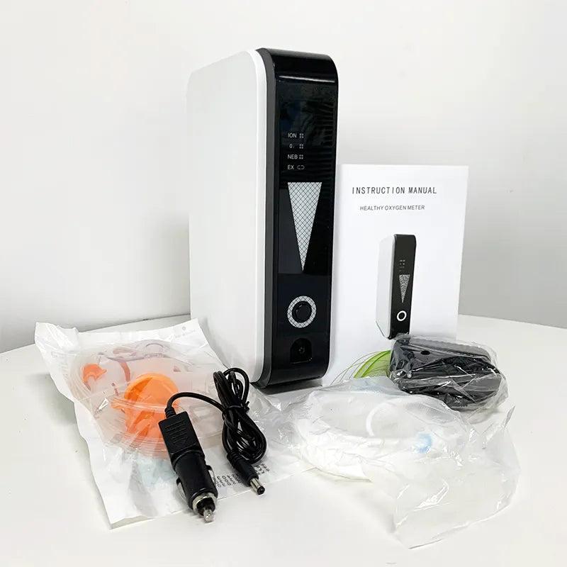 1L Portable Oxygen Concentrator for Home & Car Use eu-plug by HitMyNeed