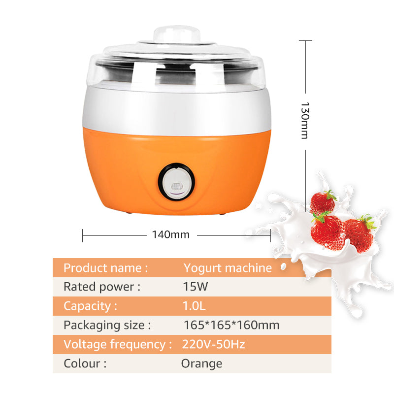 1L Stainless Steel Electric Yogurt Maker by HitMyNeed