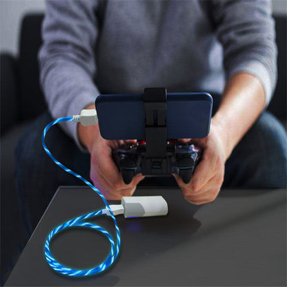 1m Luminous USB Charging Cable with Flowing LED Lights by HitMyNeed
