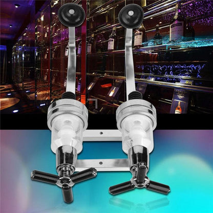 2-Bottle Wall Mounted Liquor Dispenser Holder by HitMyNeed